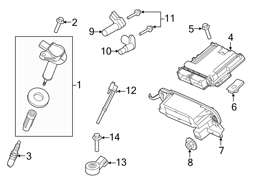 Diagram IGNITION SYSTEM. for your 2016 Ford F-150   