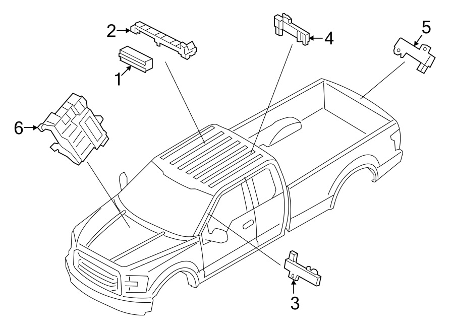 Diagram KEYLESS ENTRY COMPONENTS. for your 2012 Ford Transit Connect   