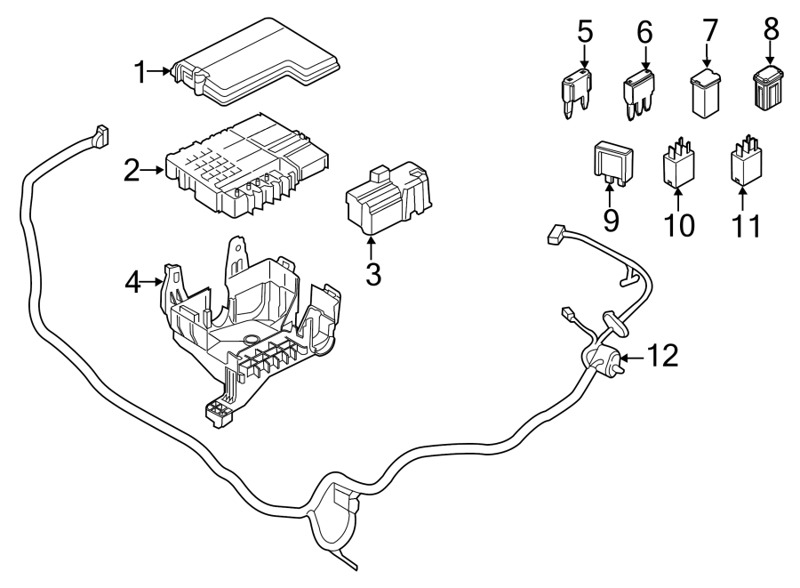 Diagram Fuse & RELAY. for your 1987 Ford Bronco   