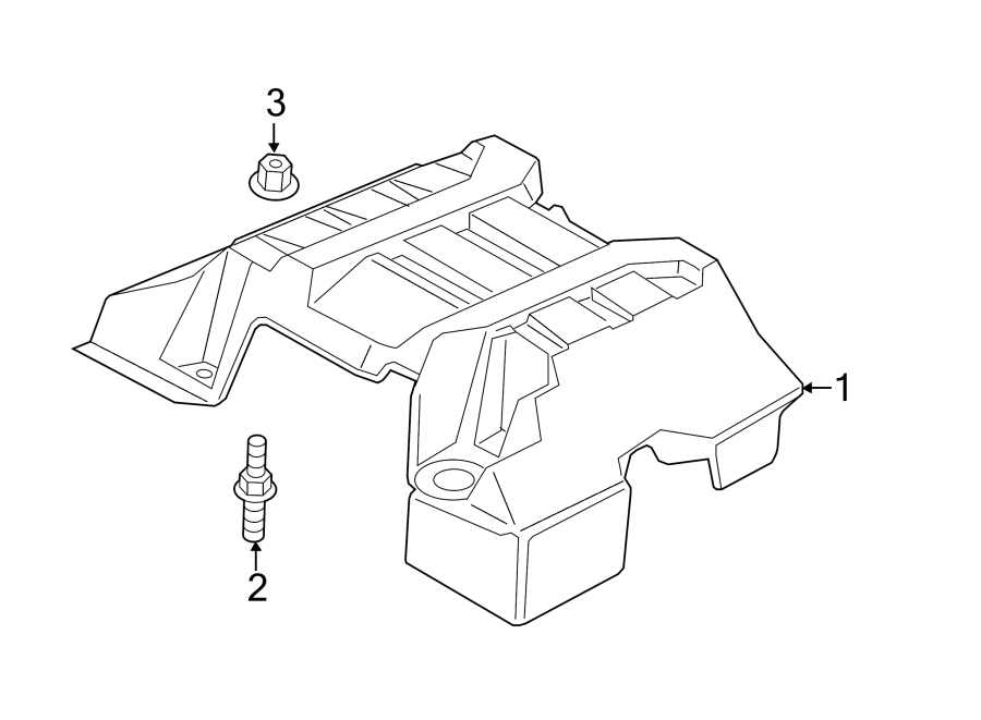 Diagram ENGINE APPEARANCE COVER. for your 2017 Ford F-150  Raptor Extended Cab Pickup Fleetside 