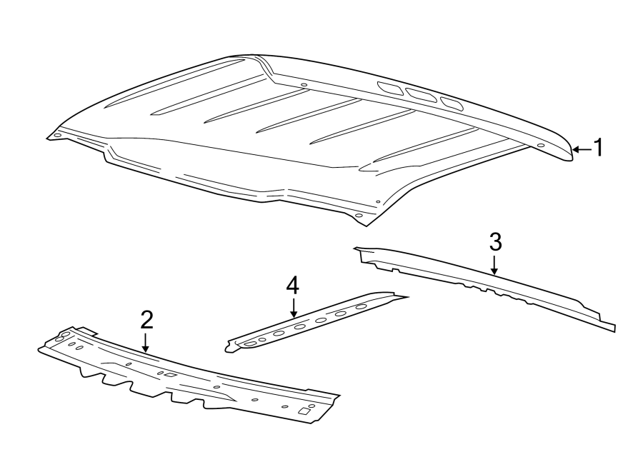 Diagram ROOF & COMPONENTS. for your Ford F-150  