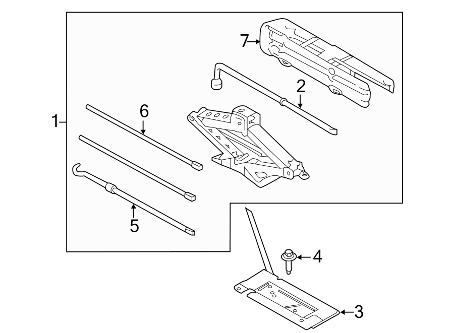 Diagram Jack & components. for your 2018 Ford F-150   