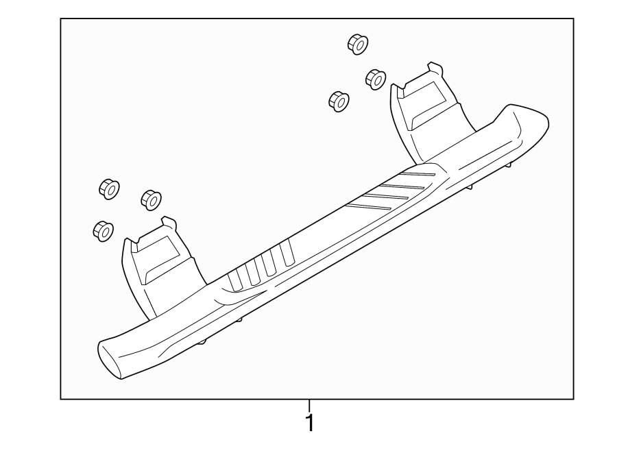 Diagram RUNNING BOARD. for your 2019 Ford Transit-150   