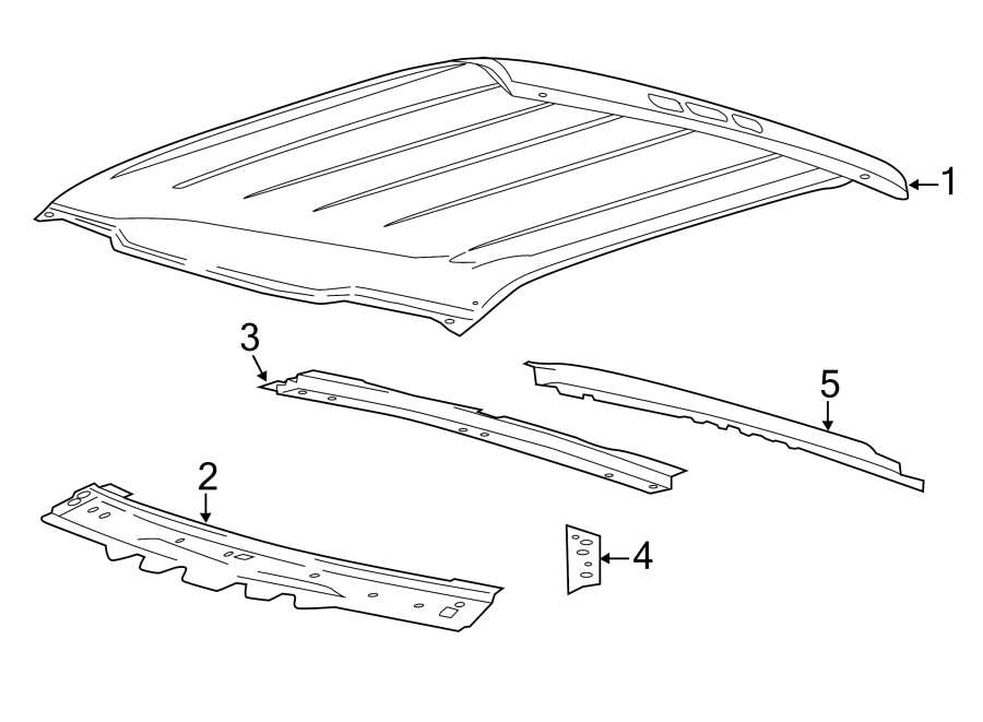 Diagram ROOF & COMPONENTS. for your Ford F-150  