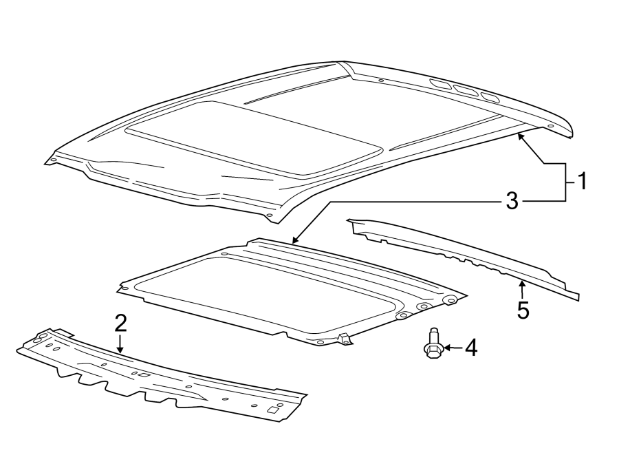 Diagram ROOF & COMPONENTS. for your 2017 Ford F-150   