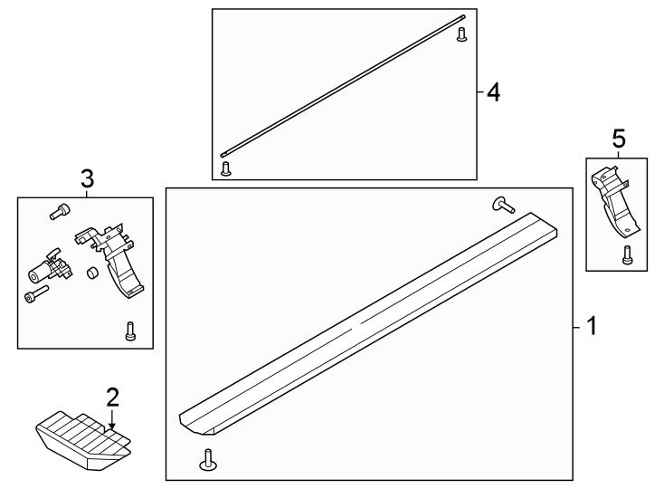 Diagram Running board. for your Ford F-150  