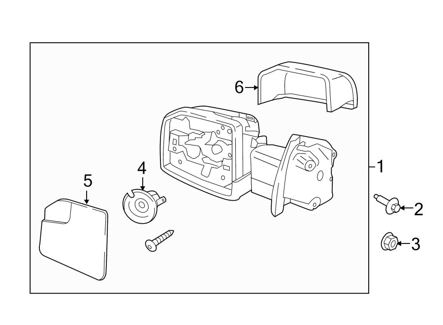 Diagram FRONT DOOR. OUTSIDE MIRRORS. for your 2019 Ford F-150 5.0L V8 FLEX A/T 4WD XL Extended Cab Pickup Fleetside 