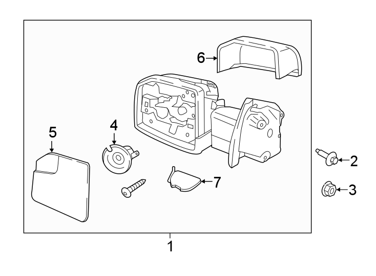 Diagram FRONT DOOR. OUTSIDE MIRRORS. for your 2016 Ford F-150   