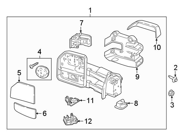 Diagram FRONT DOOR. OUTSIDE MIRRORS. for your 2011 Ford F-150  Platinum Crew Cab Pickup Fleetside 