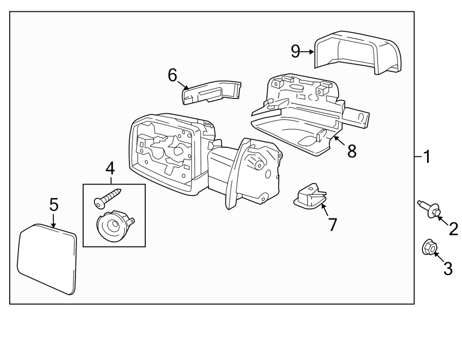 Diagram FRONT DOOR. OUTSIDE MIRRORS. for your 2014 Ford Police Interceptor Utility   