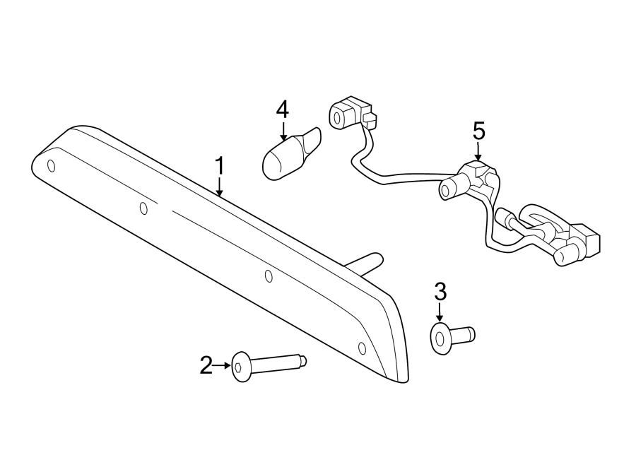 Diagram REAR LAMPS. HIGH MOUNTED STOP LAMP. for your 1984 Ford F-150   