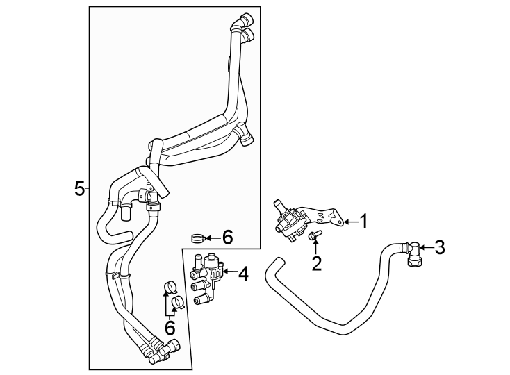 Diagram Water pump. for your 2010 Lincoln MKZ   