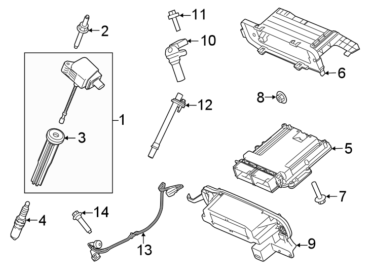 Diagram Ignition system. for your 2023 Ford F-150   