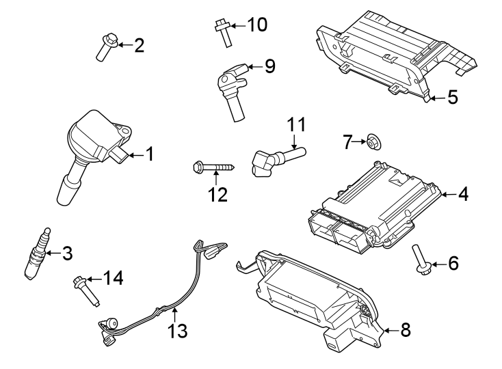 Diagram Ignition system. for your 2022 Ford F-150   