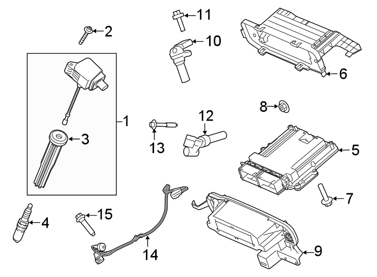 Diagram Ignition system. for your 2021 Ford F-150   