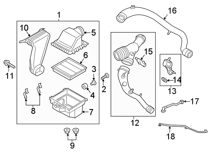 Air intake. Diagram