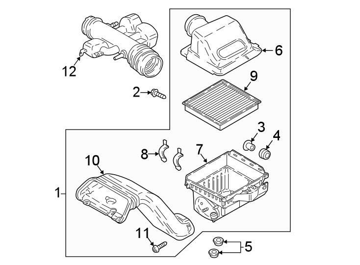 Air intake. Diagram