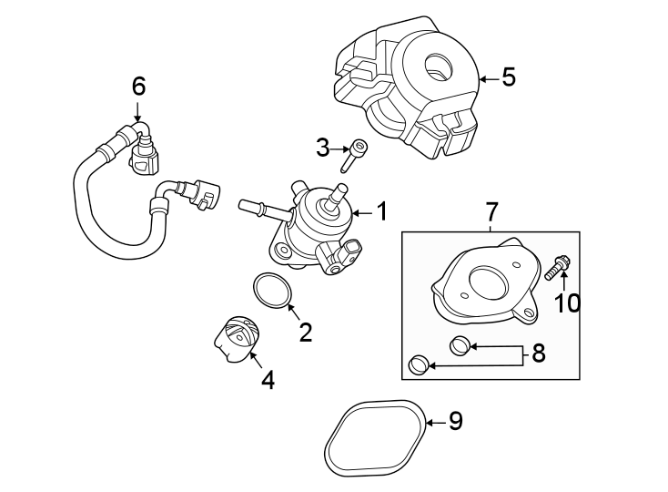 Diagram Fuel pump. for your Lincoln MKZ  