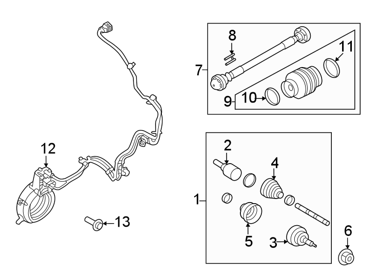 Diagram Front suspension. Drive axles. for your 2016 Ford F-150 2.7L EcoBoost V6 A/T RWD XLT Standard Cab Pickup Fleetside 