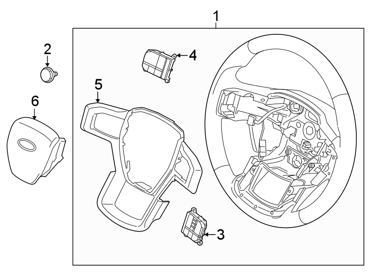 Diagram Steering wheel & trim. for your Lincoln MKZ  