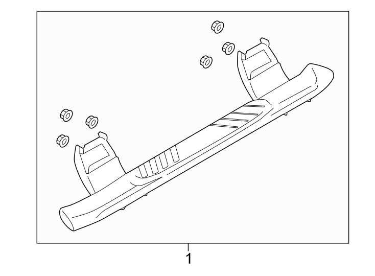 Diagram Running board. for your 2019 Ford Transit-150   