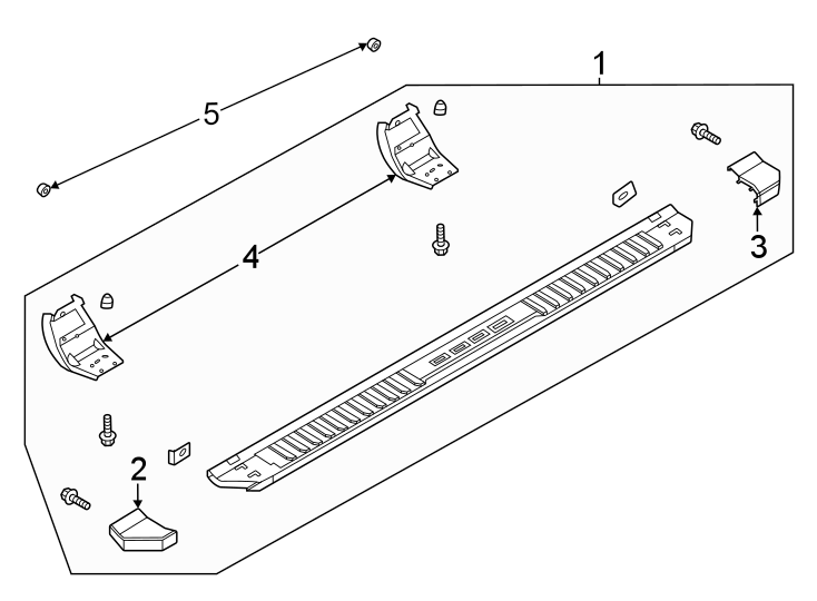 Diagram Running board. for your Ford F-350 Super Duty  