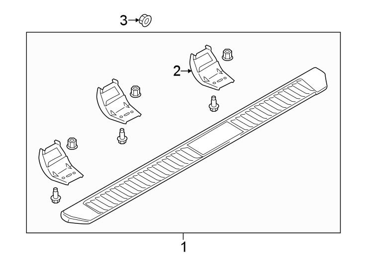Diagram Running board. for your 2019 Ford Fusion   