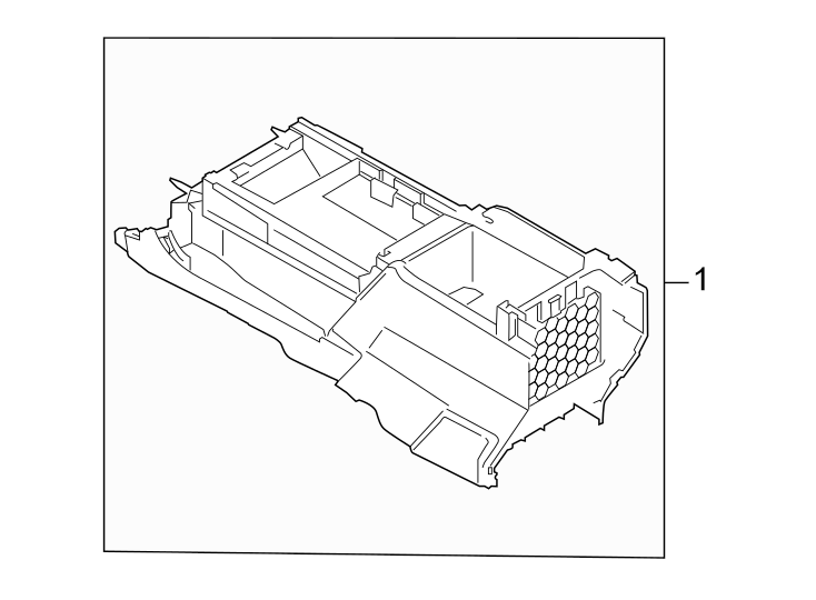 Diagram Rear body & floor. Front console. for your Ford F-150  