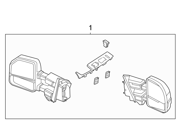 Diagram Front door. Outside mirrors. for your Ford F-150  