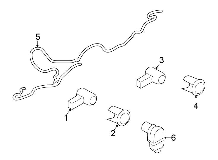 Diagram Rear bumper. Electrical components. for your 2019 Ford F-150  SSV Crew Cab Pickup Fleetside 