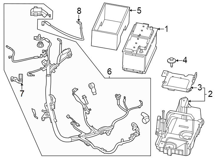 Diagram Battery. for your 2017 Lincoln MKZ Reserve Sedan  