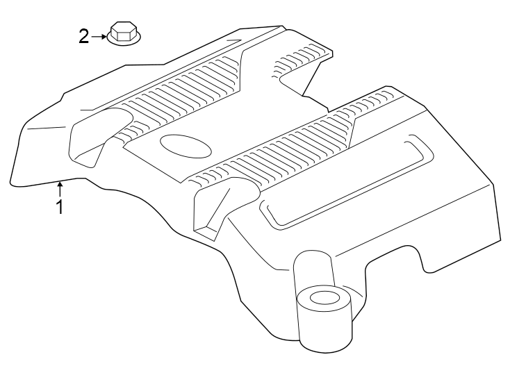 Diagram Engine appearance cover. for your Ford Police Interceptor Sedan  