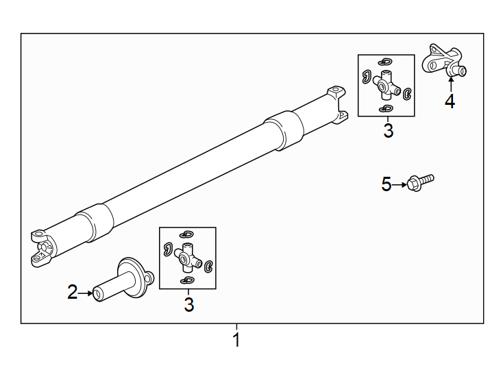 Diagram Rear suspension. Drive shaft. for your 2022 Ford Expedition 3.5L EcoBoost V6 A/T RWD King Ranch Sport Utility 