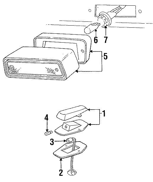 Diagram ROOF LAMPS. for your Ford F-150  