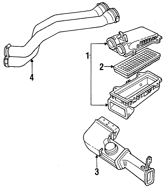 Diagram AIR INTAKE. for your 1994 Ford F-150   