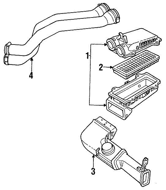 Diagram AIR INTAKE. for your 1994 Ford F-150   