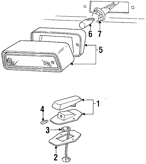 Diagram ROOF LAMPS. for your 1995 Ford