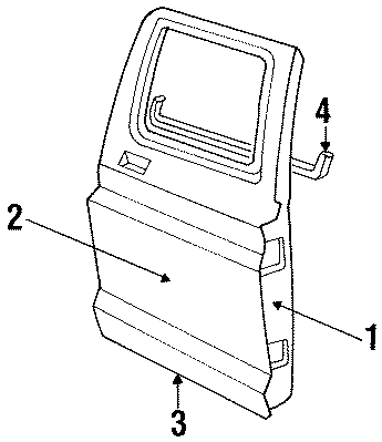 Diagram REAR DOOR. DOOR & COMPONENTS. EXTERIOR TRIM. for your Ford F-250 HD  