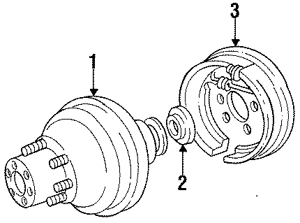 Diagram REAR SUSPENSION. BRAKE COMPONENTS. for your 2021 Ford F-150  Lariat Extended Cab Pickup Fleetside 