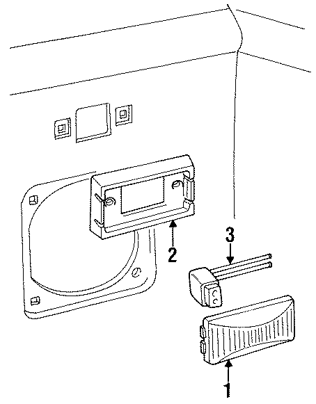 Diagram REAR LAMPS. SIDE MARKER LAMPS. for your 1996 Ford F-150 5.0L V8 M/T 4WD XLT Extended Cab Pickup Fleetside 