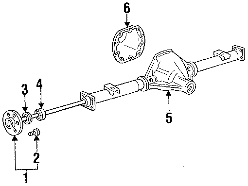 REAR SUSPENSION. AXLE HOUSING. Diagram