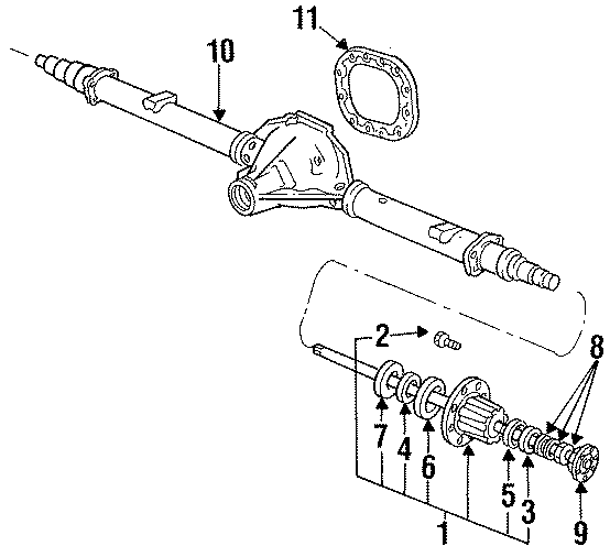 Diagram REAR SUSPENSION. AXLE HOUSING. for your 2013 Ford F-150  SVT Raptor Extended Cab Pickup Fleetside 