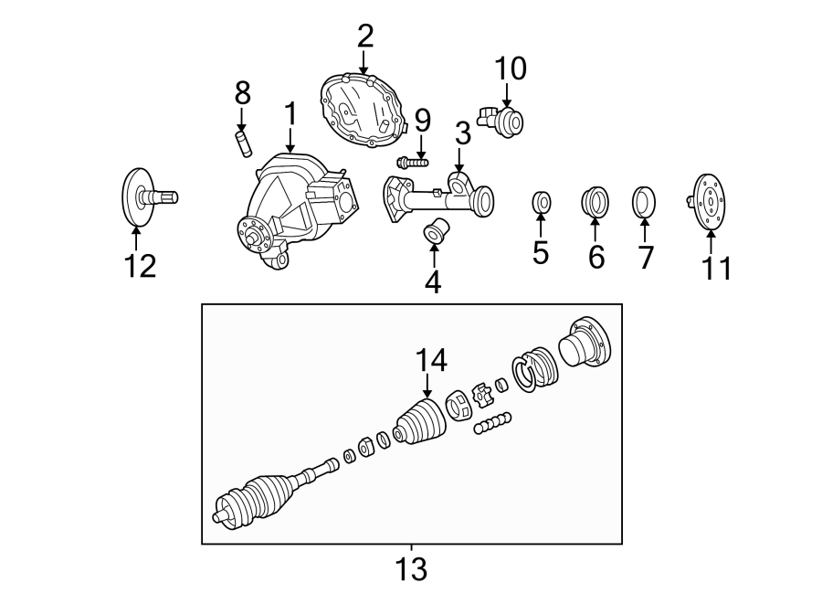 Diagram FRONT SUSPENSION. CARRIER & FRONT AXLES. for your 2017 Ford F-150 5.0L V8 FLEX A/T RWD XL Standard Cab Pickup Fleetside 