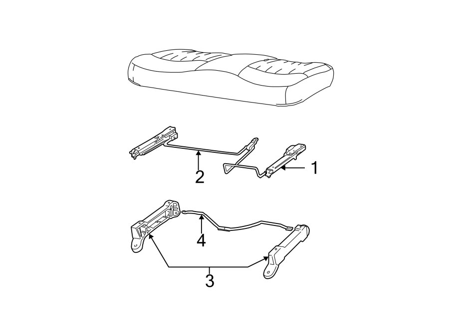 Diagram SEATS & TRACKS. TRACKS & COMPONENTS. for your 2003 Ford Expedition   