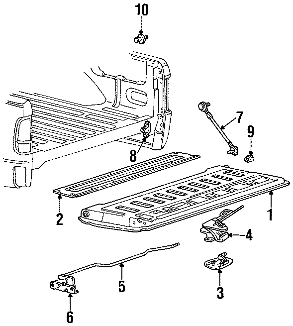 Diagram PICK UP BOX. for your Ford F-150  