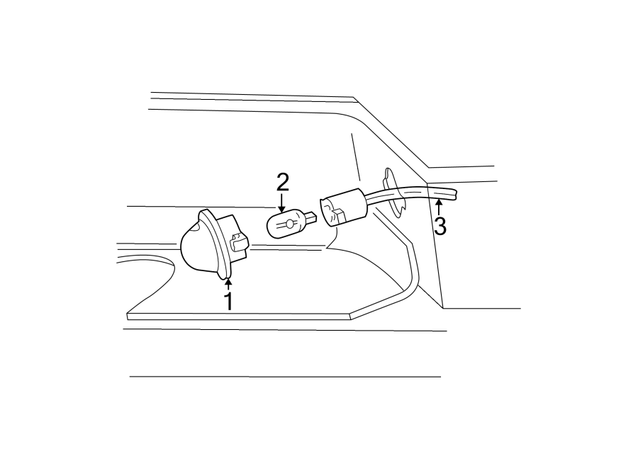 Diagram REAR LAMPS. LICENSE LAMPS. for your 2000 Ford F-150 4.6L Triton (Romeo) V8 A/T RWD Lariat Extended Cab Pickup Stepside 