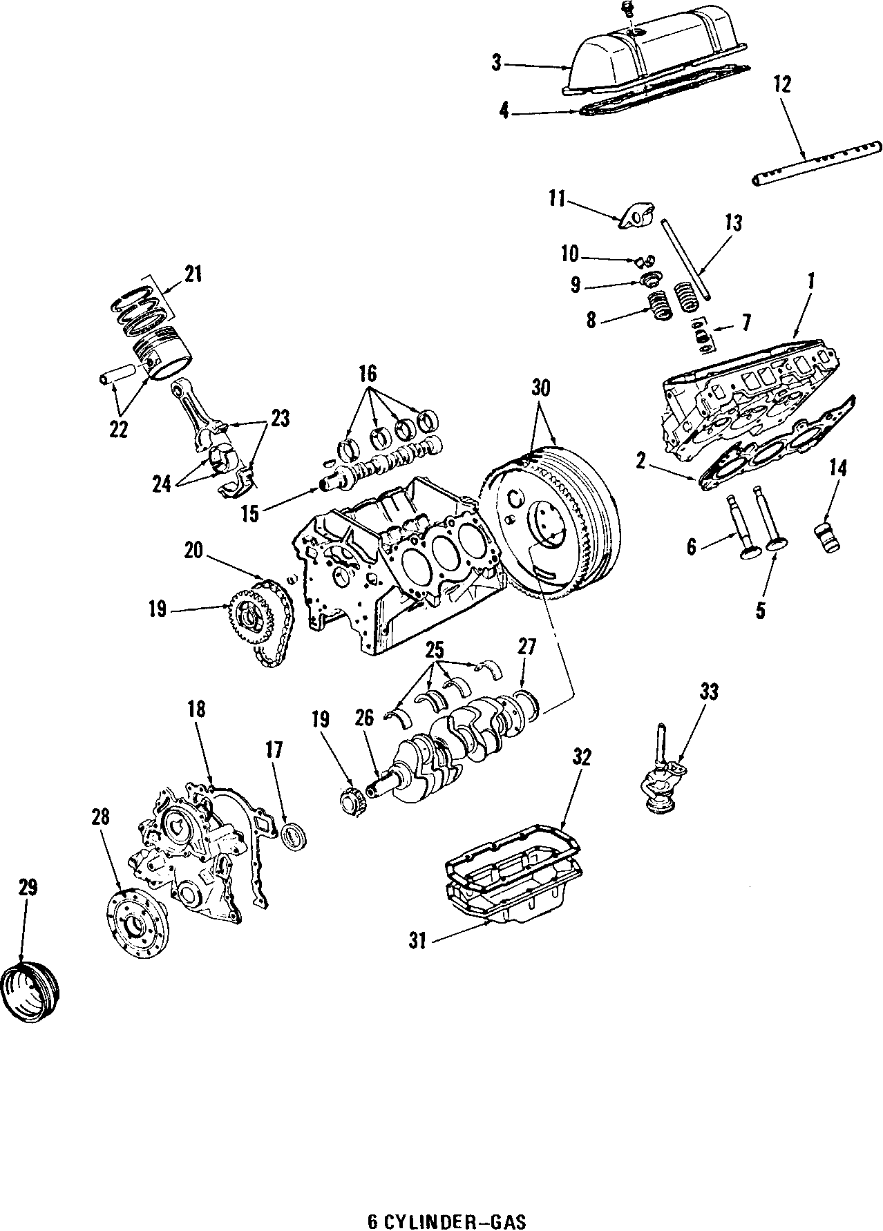 Diagram CAMSHAFT & TIMING. CRANKSHAFT & BEARINGS. CYLINDER HEAD & VALVES. LUBRICATION. MOUNTS. PISTONS. RINGS & BEARINGS. for your 2005 Chevrolet Silverado 1500 Base Extended Cab Pickup Stepside  