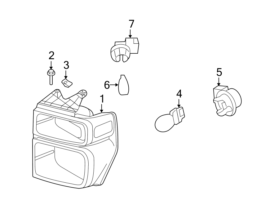 Diagram FRONT LAMPS. PARK LAMPS. for your 2017 Lincoln MKZ Reserve Hybrid Sedan  