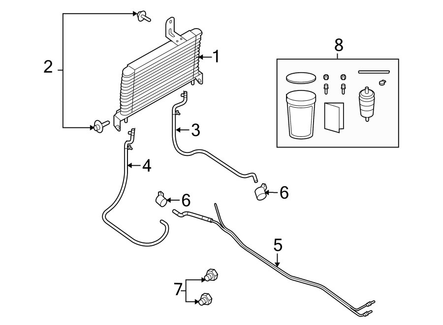 Diagram TRANS OIL COOLER. for your 2009 Ford F-150   