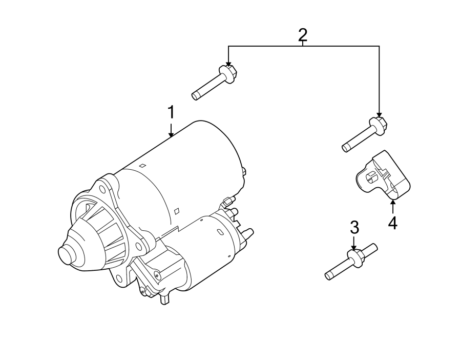 Diagram STARTER. for your 2010 Ford E-150 5.4L Triton V8 FLEX A/T XLT Standard Passenger Van 